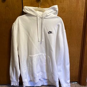 White Nike Sportswear Club Fleece Hoodie